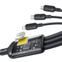 Data Cable Baseus Silky One-for-Three Type-C to Micro+Lightning+Type-C 100W 1.5m (P10377706123-00)