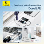 Data Cable Baseus Ultra-Fast 3in1 USB to Lightning+Type-C+Micro 3.5A 0.8m (P10376303)