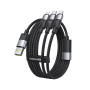 Data Cable Baseus StarSpeed 3in1 Micro+Lightning+Type-C 100W 1.5m (P10319900111-01)