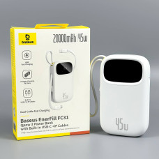 УМБ Power Bank Baseus EnerFill FC31 Qpow 3 20000mAh 45W Digital Display (with cable Type-C+Lightning) (E0028D01)