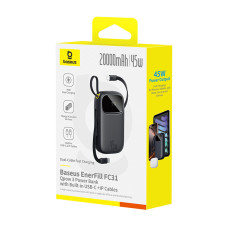 УМБ Power Bank Baseus EnerFill FC31 Qpow 3 20000mAh 45W (with cable Type-C+Lightning) (E0028D01)