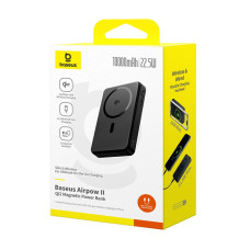 УМБ Power Bank Baseus Airpow Ⅱ Qi2 Magnetic 10000mAh 22.5W з бездротовою зарядкою (P10080000123-00)