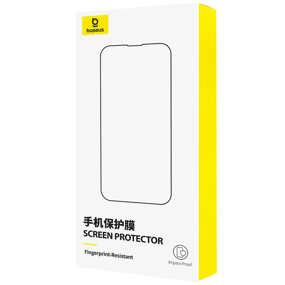 Захисне скло Baseus Full-View HD Etched Hot-Bending Tempered Glass Screen Protector for iPhone 16 Pro (P0045P01)