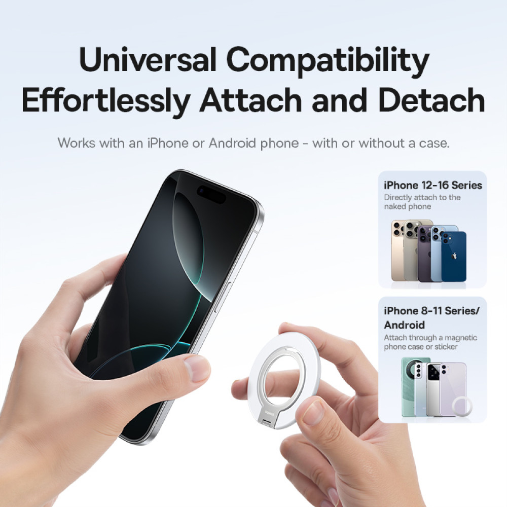 Кільце-тримач Baseus MagPro 3 Ultra Slim Magnetic Ring Phone Stand (Z0004700, Z0004701)
