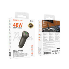 Автомобільний зарядний пристрій Borofone BZ32B Fresh PD30W+QC3.0