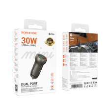 Автомобільний зарядний пристрій Borofone BZ32A Fresh PD30W+QC3.0
