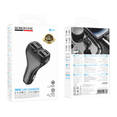 Автомобільний зарядний пристрій Borofone BZ35 Leader 30W