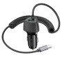 Автомобільний зарядний пристрій Borofone BZ31E Solid PD30W+QC3.0 Type-C