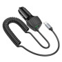 Автомобільний зарядний пристрій Borofone BZ31E Solid PD30W+QC3.0 Type-C