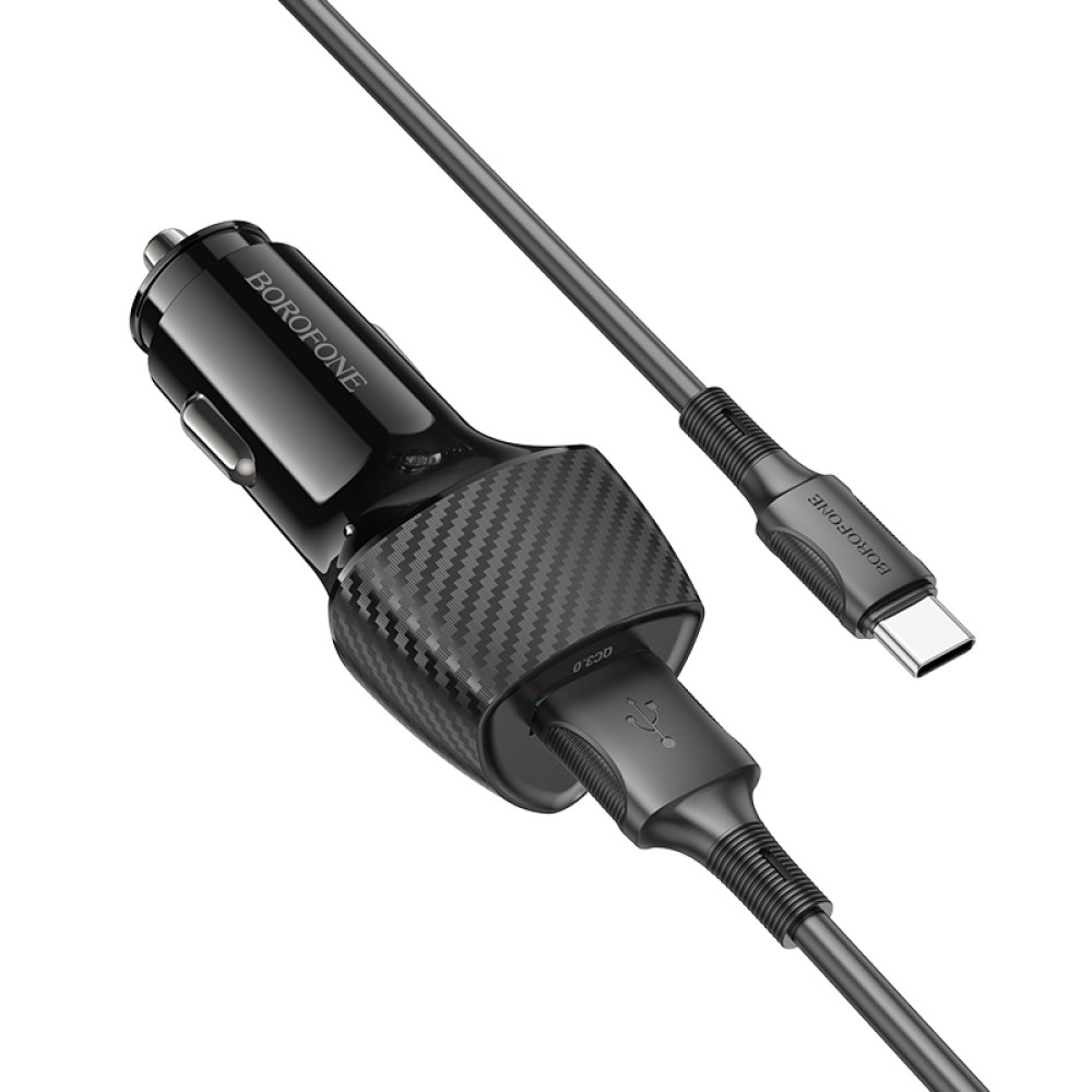 Автомобільний зарядний пристрій Borofone BZ31 Solid QC3.0 Type-C