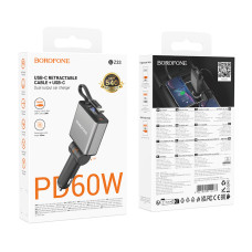 Автомобільний зарядний пристрій Borofone BZ33 Auspicious PD60W Type-C