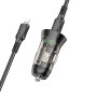 Автомобільний зарядний пристрій Borofone BZ26A Shadow PD25W+QC3.0 (43W) Type-C to Lightning