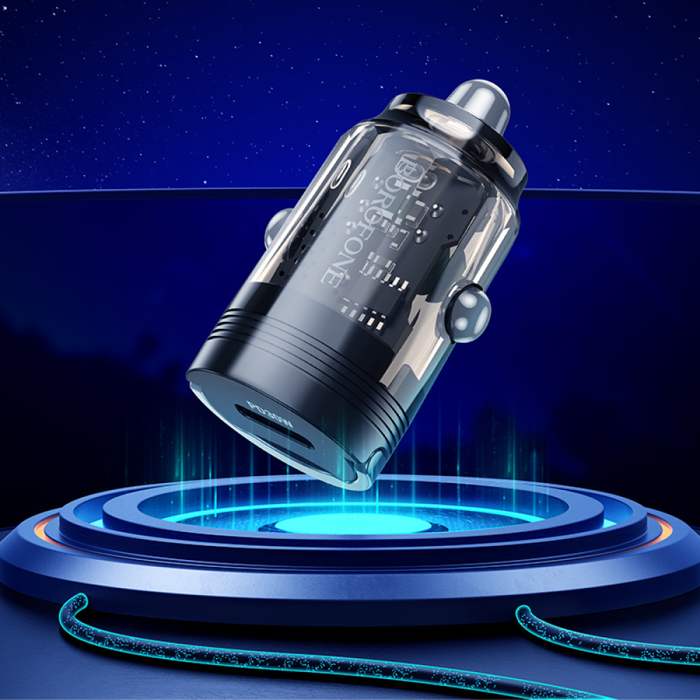 Автомобільний зарядний пристрій Borofone BZ29 Ray PD30W Type-C to Lightning