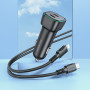 Автомобільний зарядний пристрій Borofone BZ28B Trophie PD55W Type-C to Lightning
