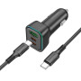 Автомобільний зарядний пристрій Borofone BZ28C Trophie PD60W Type-C to Lightning
