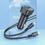 Автомобільний зарядний пристрій Borofone BZ28C Trophie PD60W Type-C to Lightning