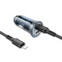 Автомобільний зарядний пристрій Borofone BZ26B Discovery PD45W Type-C to Lightning