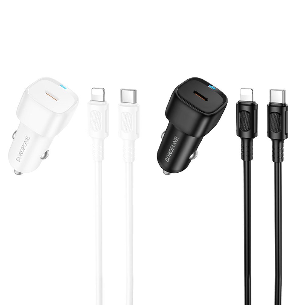 Автомобільний зарядний пристрій Borofone BZ34A Cloud PD20W Type-C to Lightning