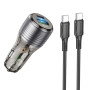 Автомобільний зарядний пристрій Borofone BZ30 Absolute PD30W+QC3.0 Type-C to Type-C