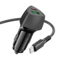 Автомобільний зарядний пристрій Borofone BZ31C Solid PD30W+QC3.0 Type-C to Type-C