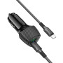 Автомобільний зарядний пристрій Borofone BZ31C Solid PD30W+QC3.0 Type-C to Type-C