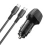 Автомобільний зарядний пристрій Borofone BZ31C Solid PD30W+QC3.0 Type-C to Type-C