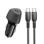 Автомобільний зарядний пристрій Borofone BZ31B Solid PD30W Type-C to Type-C