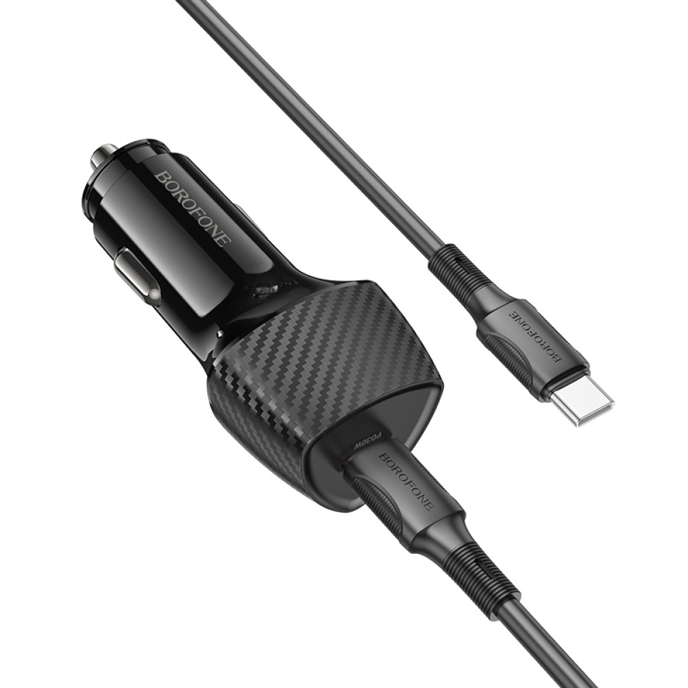 Автомобільний зарядний пристрій Borofone BZ31B Solid PD30W Type-C to Type-C