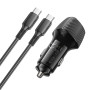 Автомобільний зарядний пристрій Borofone BZ31B Solid PD30W Type-C to Type-C