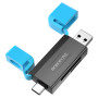 Card Reader  Borofone DH9 Wisdom 2in1 USB+Type-C 2.0