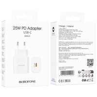 Мережевий зарядний пристрій Borofone BA82A Platinum PD25W