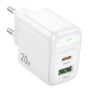 Мережевий зарядний пристрій Borofone BAS44A Potential PD20W+QC3.0