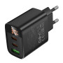 Мережевий зарядний пристрій Borofone BA98A Ilustre PD30W+QC3.0 LED display