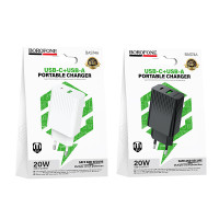 Мережевий зарядний пристрій Borofone BAS74A Source PD20W+QC3.0