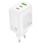 Мережевий зарядний пристрій Borofone BN32 Cargador GaN PD65W+QC3.0