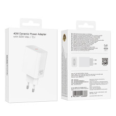 Мережевий зарядний пристрій Borofone BA109A Star GaN PD40W