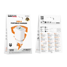 Мережевий зарядний пристрій Borofone BAS82A Star QC3.0
