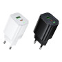 Мережевий зарядний пристрій Borofone BAS83A Star PD20W+QC3.0