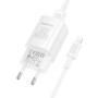 Мережевий зарядний пристрій Borofone BA101A Pudding 10.5W Lightning