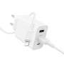 Мережевий зарядний пристрій Borofone BA105A Stellar 15W Lightning