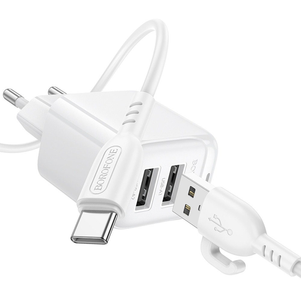 Мережевий зарядний пристрій Borofone BAS41A Potential 12W Type-C