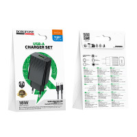 Мережевий зарядний пристрій Borofone BAS72A Source QC3.0 Type-C