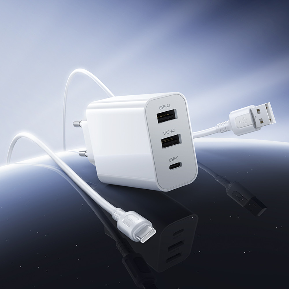 Мережевий зарядний пристрій Borofone BA105A Stellar 15W Type-C