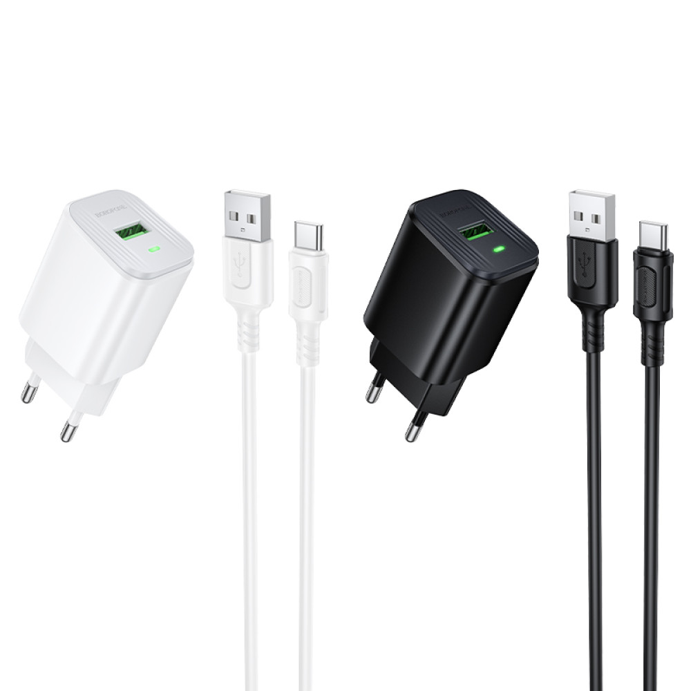 Мережевий зарядний пристрій Borofone BAS82A Star QC3.0 Type-C