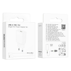 Мережевий зарядний пристрій Borofone BA111A Star 15W Type-C