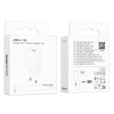 Мережевий зарядний пристрій Borofone BA110A Lemi Type-C