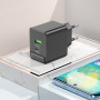 Мережевий зарядний пристрій Borofone BAS14A Erudite PD20W+QC3.0 Type-C to Type-C
