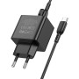 Мережевий зарядний пристрій Borofone BAS14A Erudite PD20W+QC3.0 Type-C to Type-C