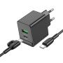 Мережевий зарядний пристрій Borofone BAS14A Erudite PD20W+QC3.0 Type-C to Type-C