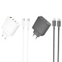 Мережевий зарядний пристрій Borofone BN12 Manager PD65W+QC3.0 Type-C to Type-C